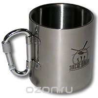 Термокружка с ручкой-карабином "Экспедиция"