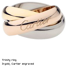 Trinity Ring от Cartier средней толщины