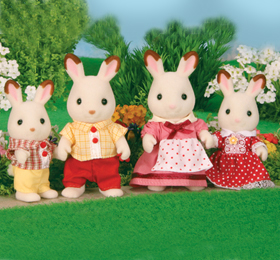 Детский игровой набор Sylvanian Families "Семья Шоколадных Кроликов" арт.3125K