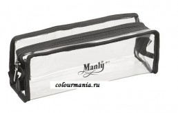 Косметичка визажиста прозрачная для карандашей Manly Pro - 2 штуки!