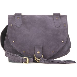 SEE BY CHLOÉ Collins medium suede and textured-leather shoulder bag