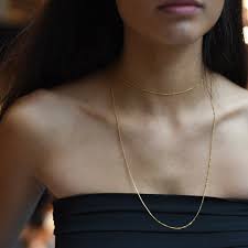 One long necklace