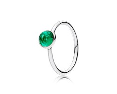 May Droplet Birthstone Ring