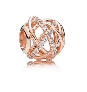 Шарм Pandora-Galaxy Openwork Charm, из металла PANDORA Rose