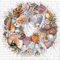 023-0359 Seashell Wreath