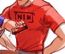 Красная футболка NIN