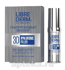 Омолаживающий крем для кожи вокруг глаз Hyalurong 3D filler, Librederm