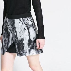 zara marble skirt