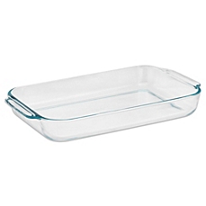 Glass baking dish