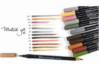 Акварельные маркеры Kuretake Zig (Muted)