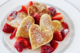 Heart pancakes