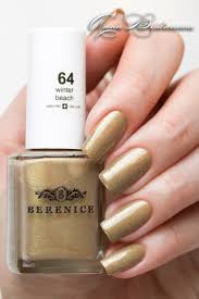 beige glitter nail polish