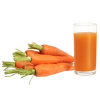 Морковный фреш со сливками