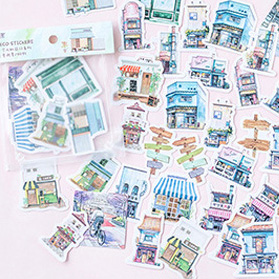 40 pcs/lot travel alone mini paper sticker