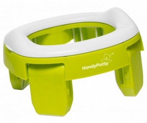 Горшок HandyPotty Складной дорожный горшок в фирменной сумке (зелёный)