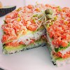 приготовить суши-торт