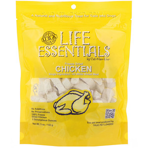 Cat-Man-Doo, Life Essentials, Freeze Dried Chicken for Cats & Dogs