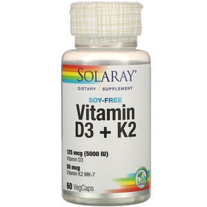 Solaray Vitamin D3 + K2