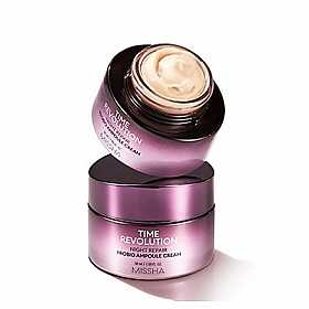 [Missha] Ночной омолаживающий крем Time Revolution Night Repair Probio Ampoule Cream