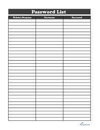 Составить список своих паролей