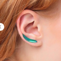 Титановые серьги-травинки