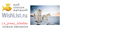 My Wishlist - le_poney_islandais