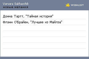 My Wishlist - 1f2b9d12