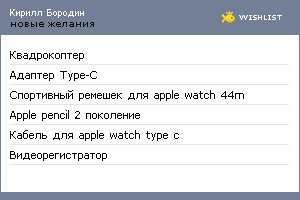 My Wishlist - 258293cc