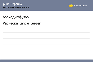 My Wishlist - 2d0f42b0