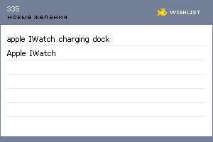 My Wishlist - 335