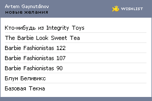 My Wishlist - 38b762a3