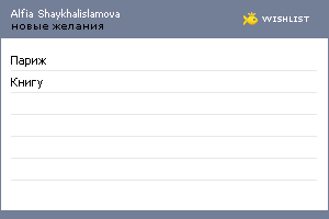 My Wishlist - 38fe3285