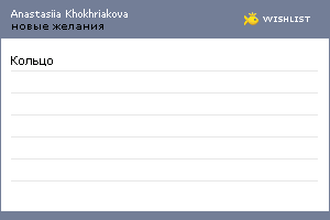 My Wishlist - 4042a72a