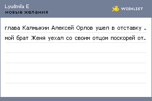 My Wishlist - 43019689