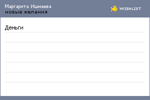 My Wishlist - 4d8f5b67