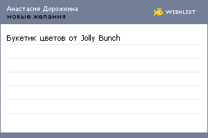 My Wishlist - 56b8aa78