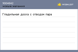 My Wishlist - 9004842