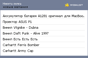 My Wishlist - a1bb2a5e