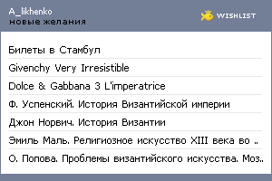 My Wishlist - a_likhenko