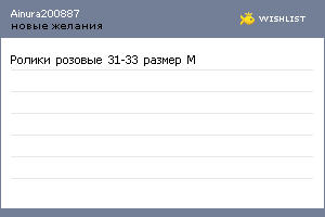 My Wishlist - ainura200887