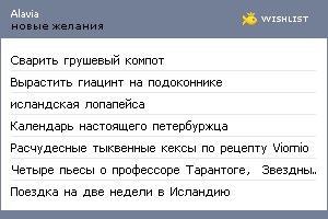 My Wishlist - alavia