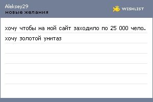 My Wishlist - aleksey29