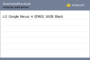 My Wishlist - anastasiashkuratyuk