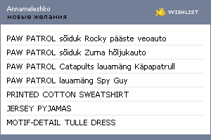 My Wishlist - annameleshko