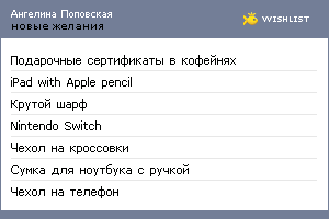 My Wishlist - anponew