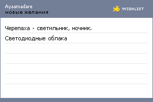 My Wishlist - ayaamadare