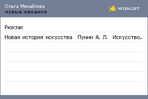 My Wishlist - b24ae4a5