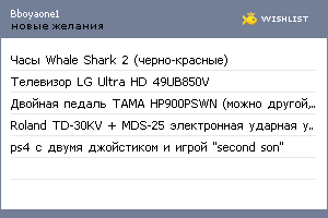 My Wishlist - bboyaone1