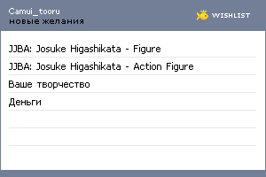 My Wishlist - camui_tooru
