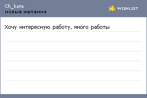 My Wishlist - ch_kate